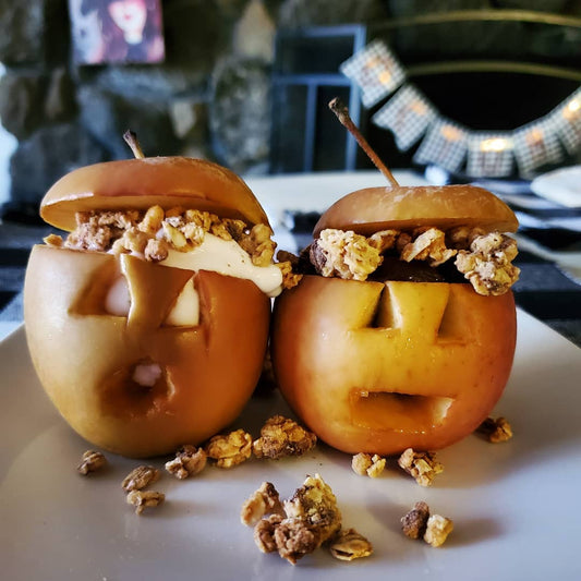 Spiced Apple Jack-o-Lanterns