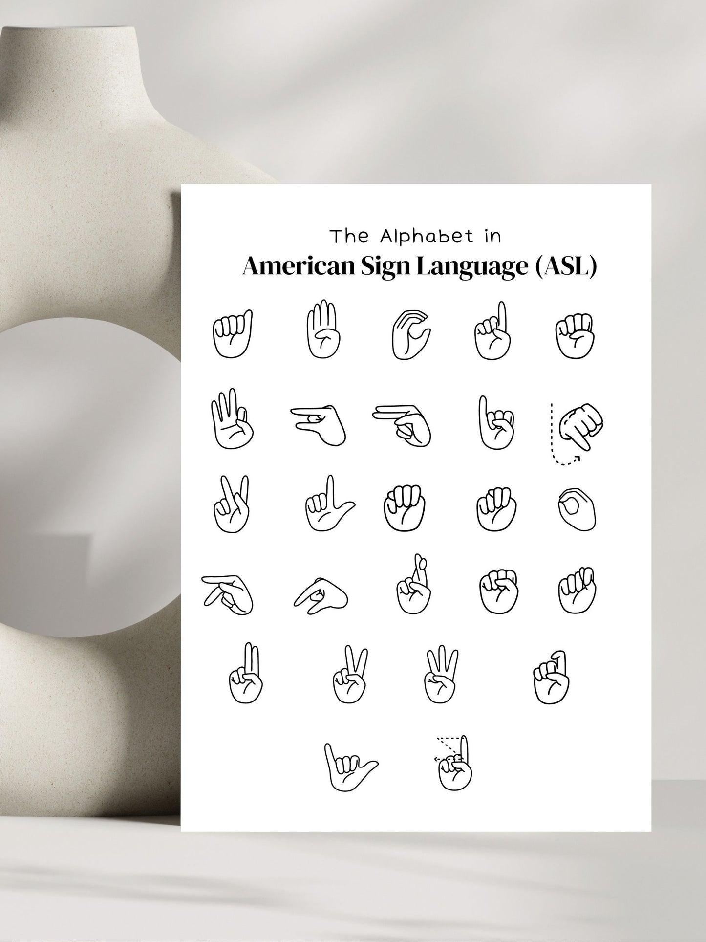 American Sign Language Digital Download