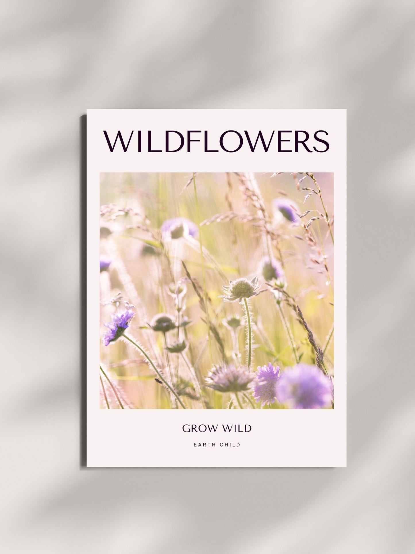 Wildflower|Grow Wild Earth Child walll art Printable