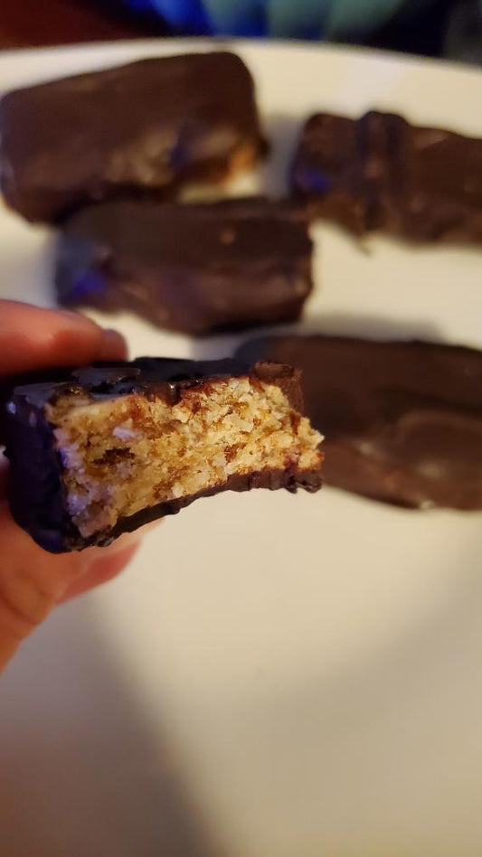 Healthy Chocolate Covered Coconut Bars