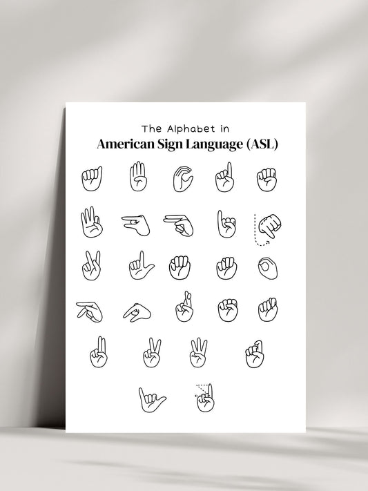 American Sign Language Digital Download